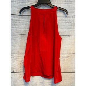 A.L.C. Red Sleeveless Silk Blouse Size M